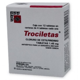TROCILETAS CEREZA 12 TAB 1.45 MG