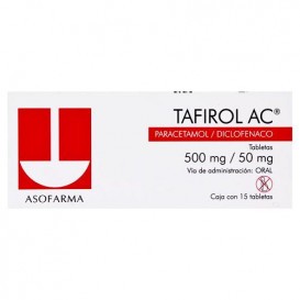 TAFIROL AC 500MG TAB C15