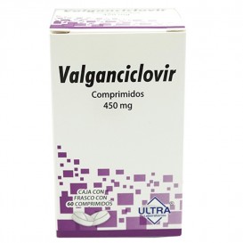 VALGANCICLOVIR 450 MG CAJA CON FRASCO CON 60 COMPRIMDOS LAB ULTRA