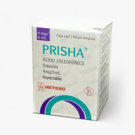 PRISHA (ÁCIDO ZOLEDRÓNICO) 4 MG / 5 ML 1 FAM LAB AMAROX HETERO