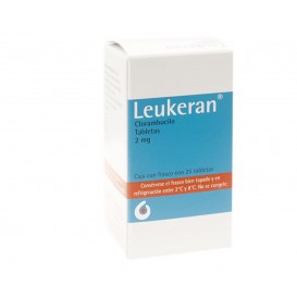 (R) LEUKERAN CLORAMBUCILO 2 MG CAJA CON FRASCO C/ 25 TABLETAS