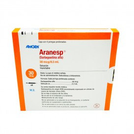 (R) ARANESP (DARBEPOETINA ALFA) 30 MCG/ 0.3 ML 4 JGAS PRELL LAB AMGEN