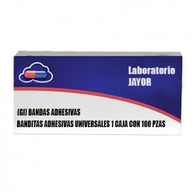 (GI) BANDAS ADHESIVAS - BANDITAS ADHESIVAS UNIVERSALES 1 CAJA CON 100 PZAS