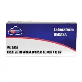 (GI) GASA ESTERIL SUGASA 10 GASAS DE 10CM X 10 CM
