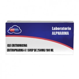 (GI) ERITROMICINA - ERITROPHARMA-S 1 SUSP DE 250MG/100 ML