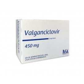 VALGANCICLOVIR 450 MG CAJA CON 60 COMPRIMIDOS LAB PISA