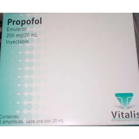 PROPOFOL 200 MG / 20 ML 5 AMP LAB VITALIS