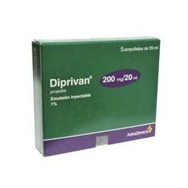 DIPRIVAN (PROPOFOL) 200 MG / 20 ML 5 AMP LAB RIMSA