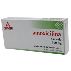 AMOXICILINA 12 CAPS 500 MG