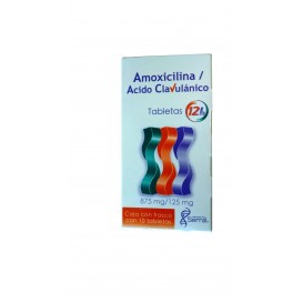 (GI) AMOX/AC CLAV *CLAVUSER 12H* 10 TABS DE 875/125 MG